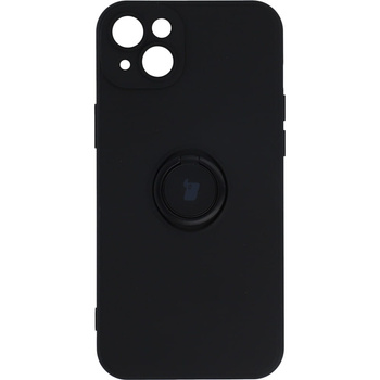 Etui Bizon Case Silicone Ring Sq do iPhone 14 Plus, czarne