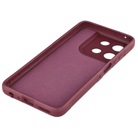 Pancerne etui Bizon Case Tur do Motorola Moto G56 5G, burgundowe