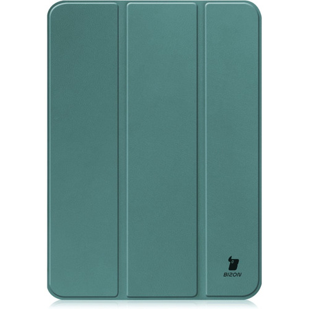 Etui Bizon Case Tab Croc do iPad 11 / 10 gen. 2025 / 2022, ciemnozielone