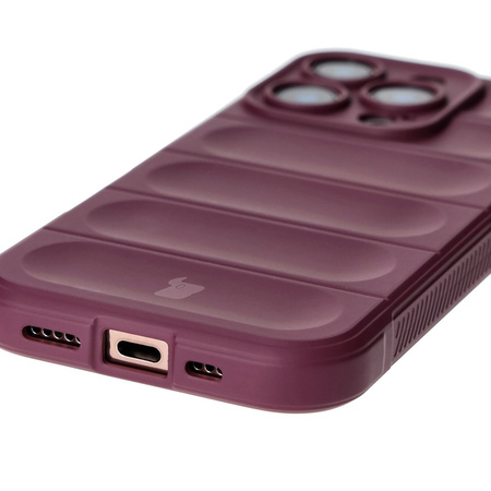 Pancerne etui Bizon Case Tur do iPhone 16 Pro, burgundowe