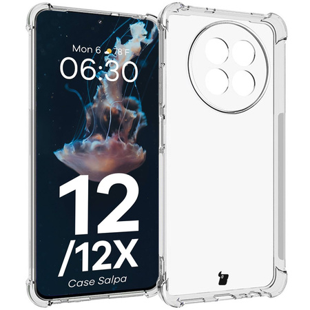 Elastyczne etui Bizon Case Salpa do Realme 12/12X, przezroczyste