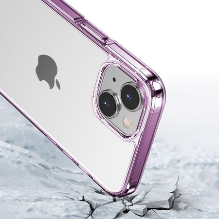 Etui Bizon Case Halo do iPhone 14 / 13, przezroczysto-niebieskie