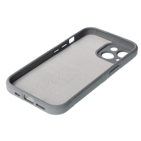 Pancerne etui Bizon Case Tur do iPhone 15, jasnoszare