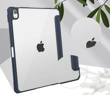Etui Bizon Case Tab Clear Matt do Apple iPad Air 6 / Air 5 / Air 4 / iPad Pro 11 2018, granatowe