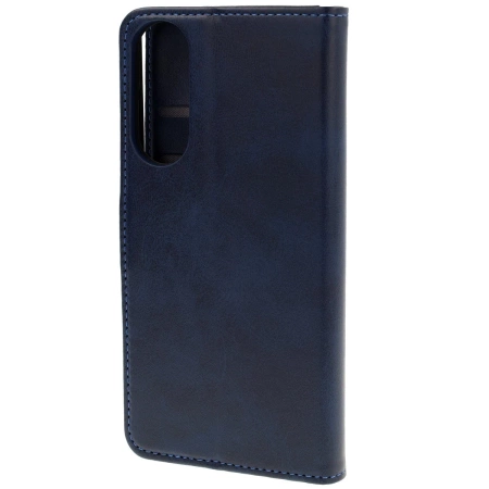 Etui z klapką Bizon Case Pocket do Galaxy S25 Edge, granatowe