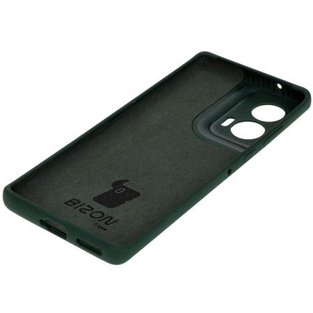 Silikonowe etui Bizon Soft Case do Motorola Edge 50 Fusion, ciemnozielone
