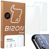 Szkło hartowane Bizon Glass Anti-Bacterial - 2 szt. + obiektyw, iPhone Xs
