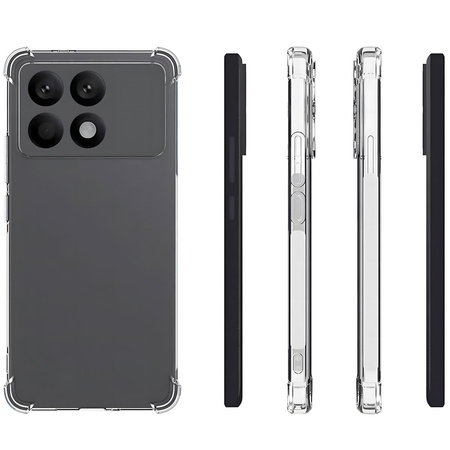 Elastyczne etui Bizon Case Salpa do Xiaomi Poco F6 Pro, przezroczyste