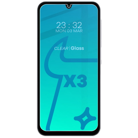 3x Szkło + szybka na aparat BIZON Clear 2 Pack do Galaxy A25 5G