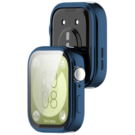 Etui Bizon Case Watch Felipe do Huawei Watch Fit 3, niebieskie