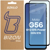 Szkło hartowane Bizon Glass Edge 2 do Galaxy S25 Ultra, czarna ramka