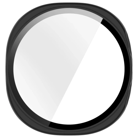 Etui ze szkłem do zegarka Bizon Case Watch Adamo do Galaxy Watch 8 40 mm, matowe czarne