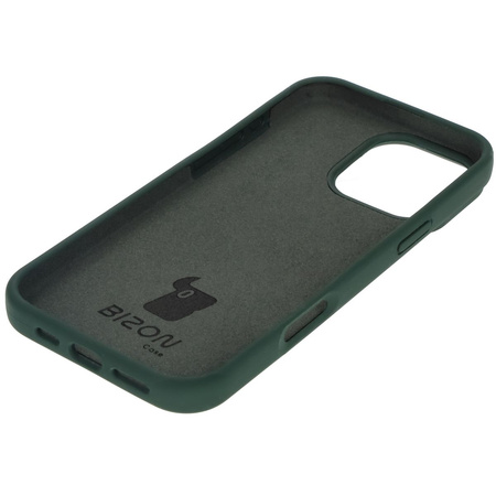 Silikonowe etui Bizon Soft Case do iPhone 16 Pro Max, ciemnozielone