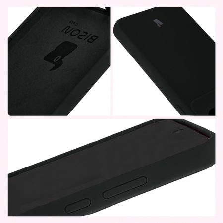 Silikonowe etui Bizon Soft Case do Galaxy S24, czarne