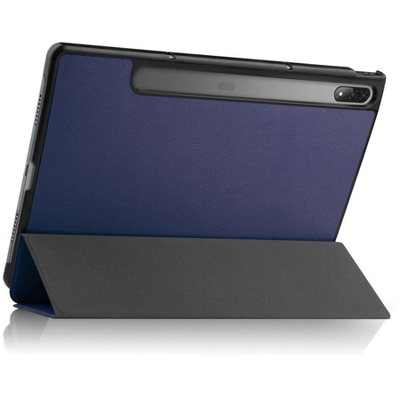 Etui Bizon Case Tab Croc do Lenovo Tab P12 Pro, granatowe