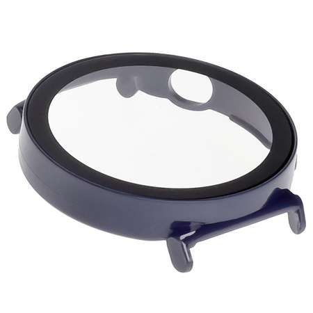 Etui ze szkłem do zegarka Bizon Case Watch Adamo do Huawei Watch GT 5 41 mm, niebieskie