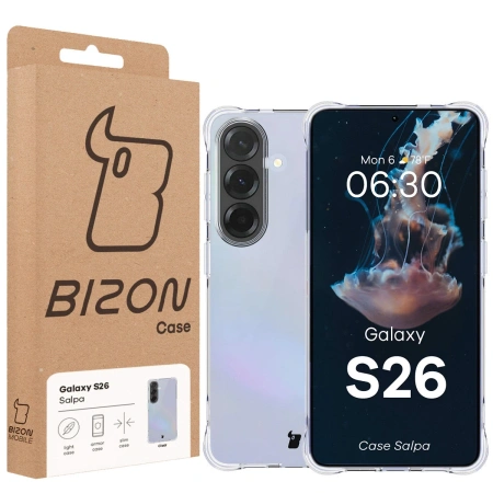 Elastyczne etui Bizon Case Salpa do Galaxy S26, przezroczyste