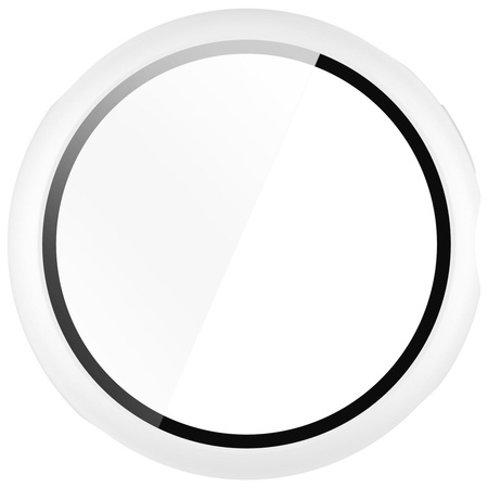 Etui ze szkłem do zegarka Bizon Case+Glass Watch do Google Pixel Watch 3 45mm, białe