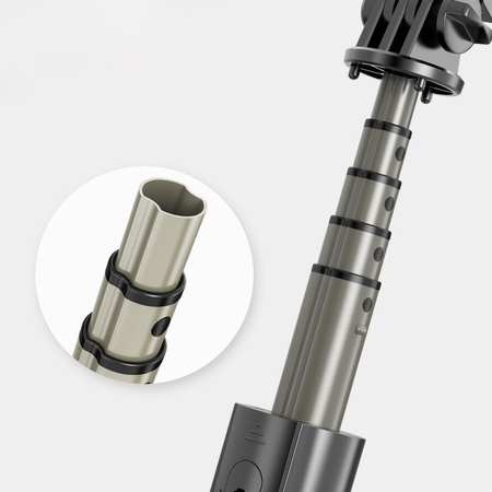 Kijek do selfie / tripod z lampą i pilotem Bizon Accessories Selfie Lamp, czarny