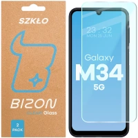 Szkło hartowane Bizon Glass Clear Duo do Galaxy M34 5G, 2 sztuki