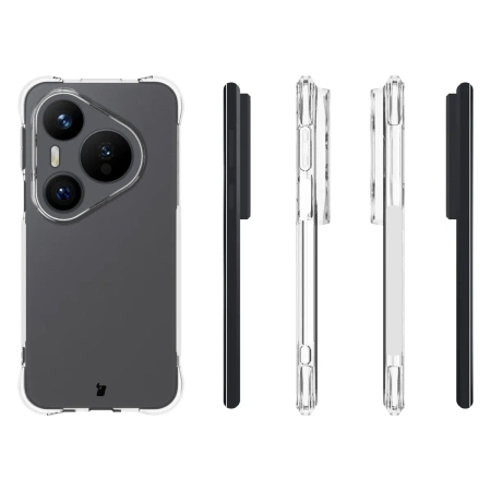 Elastyczne etui Bizon Case Salpa do Huawei Pura 80 Pro / Pro Plus, przezroczyste