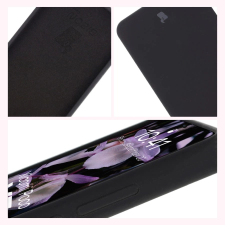 Silikonowe etui Bizon Soft Case do Xiaomi POCO X7 Pro, czarne