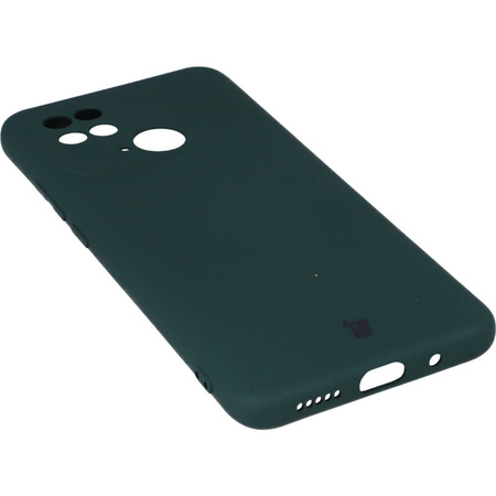 Etui Bizon Case Silicone do Xiaomi Redmi 10C, ciemnozielone