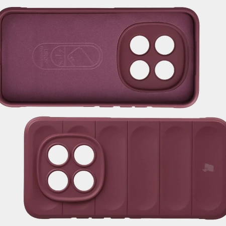 Pancerne etui Bizon Case Tur do Xiaomi Redmi Note 15 Pro Plus 5G / POCO M8 Pro 5G, burgundowe