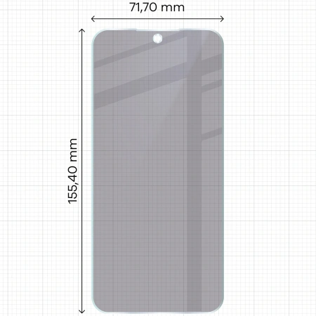 Prywatyzujące szkło hybrydowe Bizon Glass Mule Shadow do Oppo Reno 14, matowe