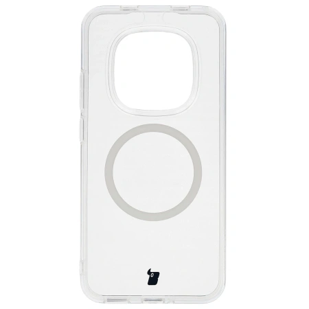 Etui z pierścieniem magnetycznym Bizon Case CrystalO do Xiaomi Redmi Note 15 Pro 5G, przezroczyste