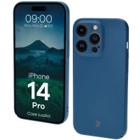 Etui Bizon Case Łupka do iPhone 14 Pro, niebieskie