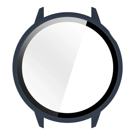 Etui ze szkłem do zegarka Bizon Case Watch Adamo do OnePlus Watch 3 43 mm, niebieskie