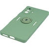 Etui Bizon Case Silicone Ring do Xiaomi Poco F4 GT, jasnozielone