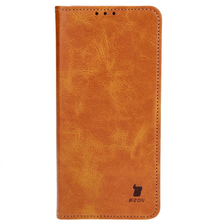 Etui z klapką Bizon Case Pocket Pro do Xiaomi Redmi 13C / Xiaomi Poco C65, brązowe