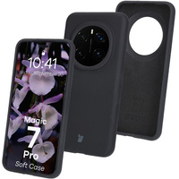 Silikonowe etui Bizon Soft Case do Honor Magic7 Pro, czarne