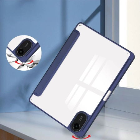 Etui z klapką Bizon Case Tab Clear Matt do Xiaomi Redmi Pad 2, granatowe