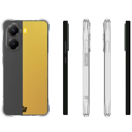 Elastyczne etui + 2x szkło hartowane Bizon Case Clear Pack do Xiaomi POCO X7 Pro