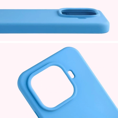 Silikonowe etui Bizon Soft Case do Xiaomi 15T Pro, niebieskie