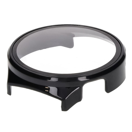 Etui ze szkłem do zegarka Bizon Case+Glass Watch do Huawei Watch 4 Pro Space Edition, czarne