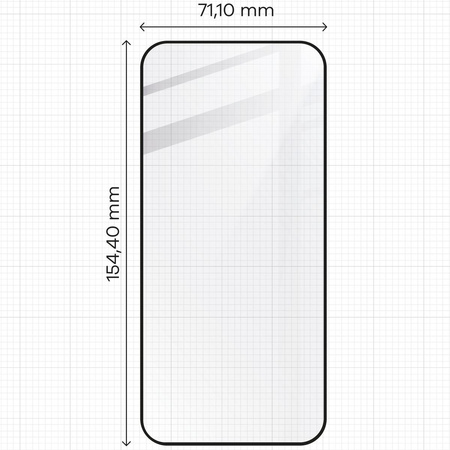 Szkło hartowane Bizon Glass Edge 2 do Huawei Pura 70, czarne