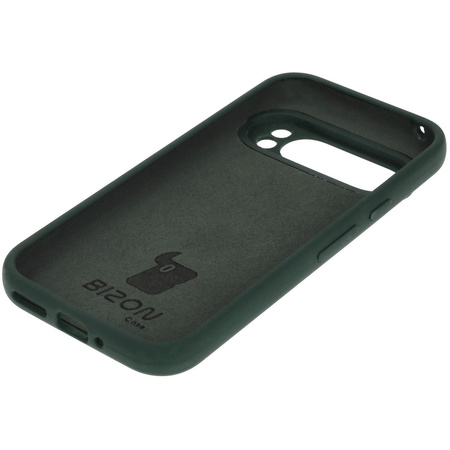 Silikonowe etui Bizon Soft Case do Google Pixel 9 Pro, ciemnozielone