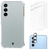 Etui + 2x szkło + obiektyw Bizon Case Clear Pack do Galaxy A54 5G, przezroczyste