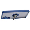 Etui z uchwytem na palec Bizon Case Hybrid Ring do Galaxy M54 5G, przydymione z granatową ramką