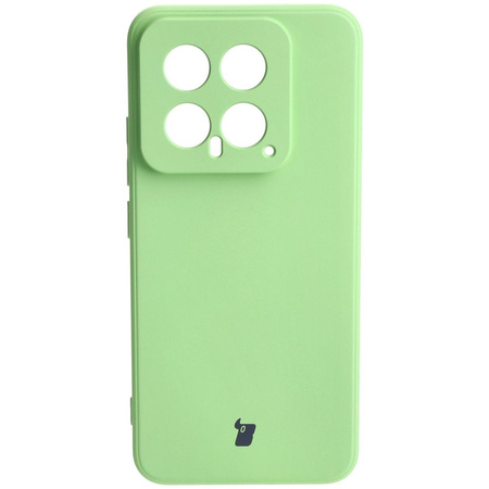 Etui Bizon Case Silicone Sq do Xiaomi 14, jasnozielone