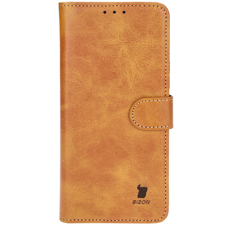 Etui z klapką Bizon Case Pocket do Honor 200, brązowe