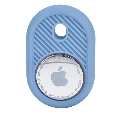Etui Bizon Case Locator Travel do Apple AirTag, błękitne