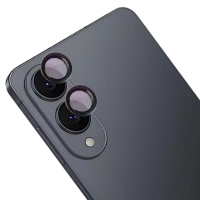 Szkło na aparat z aplikatorem Bizon Glass Snap Lens do Galaxy S25 Edge, 1 zestaw, czarna ramka