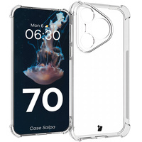 Elastyczne etui Bizon Case Salpa do Huawei Pura 70, przezroczyste