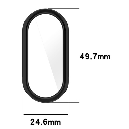 Etui Bizon Case Watch Felipe do Xiaomi Mi Smart Band 8, przezroczyste