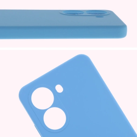 Silikonowe etui Bizon Soft Case do Xiaomi POCO X7 Pro, niebieskie